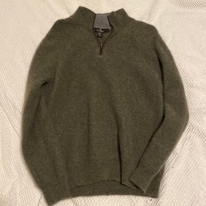 Vintage Wool Quarter-Zip Sweater Size S